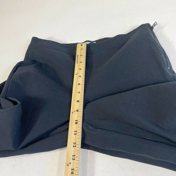 Everlane Womens High Waist Dress Pants Trousers Black Legging Sz 12 Zip Stretch - Picture 8 of 9